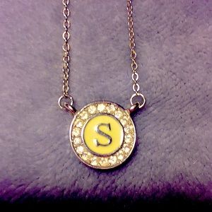 S initial necklace